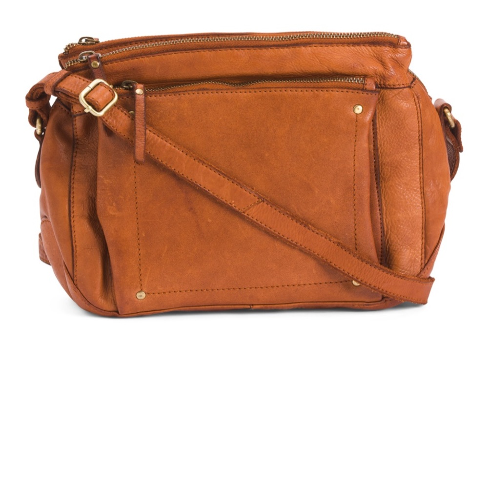Marta Ponti Leather multi pocket sling bag